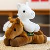 Simulation Horse Realistic Horse Stuffed Toy Stuffed Animal Horned Sheep Plush Toys  Children Toys