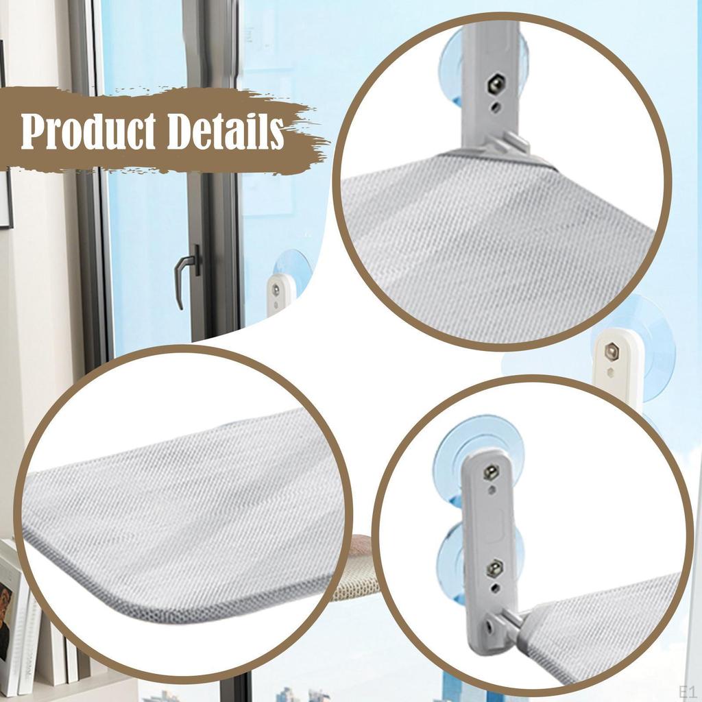 Лежанка для кошек на окно, складная кровать, для домашних кошек, крепление на подоконник, гамак на присосках, сиденье для дома