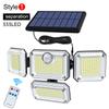 10000LM Solar Wall Lamp 122/333LED IP65 Solar Lamp Above 3000K, Indoor and Outdoor Waterproof Solar Lamp, Adjustable Lamp Holder Lighting Angle