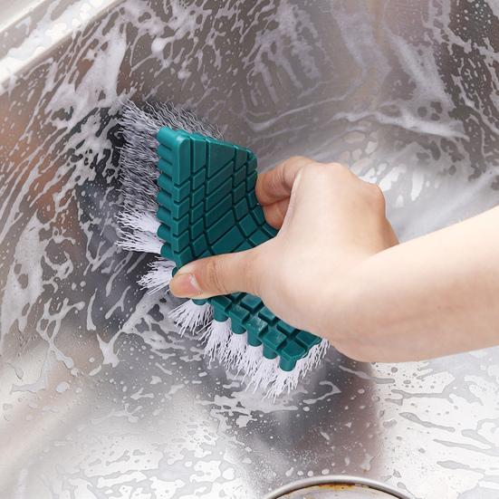 Cleaning Brush Bendable Wide Application Plastic Flexible Tile Stain Scrubber Household Supplies
