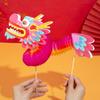 Zodiac Handheld Dragon Dance Craft Handmade Chinese Style Paper Dragon  Lunar New Year