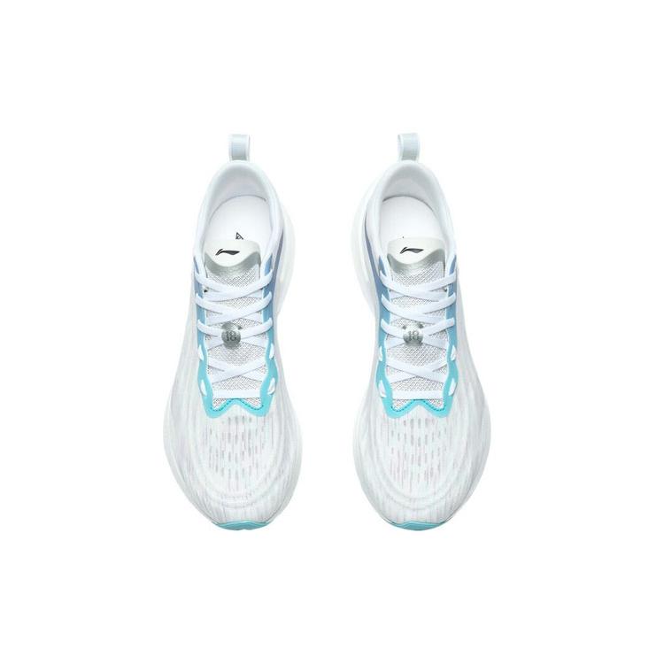 Li Ning Super Light 18 Нескользящие, износостойкие, с низким отскоком, низкие кроссовки для бега Мужские Белый Синий Фиолетовый ARMR007-6