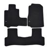 Tapis de sol — Logo — Honda CRV — Velours noir — 4 шт. — Antidérapant — Sur mesure
