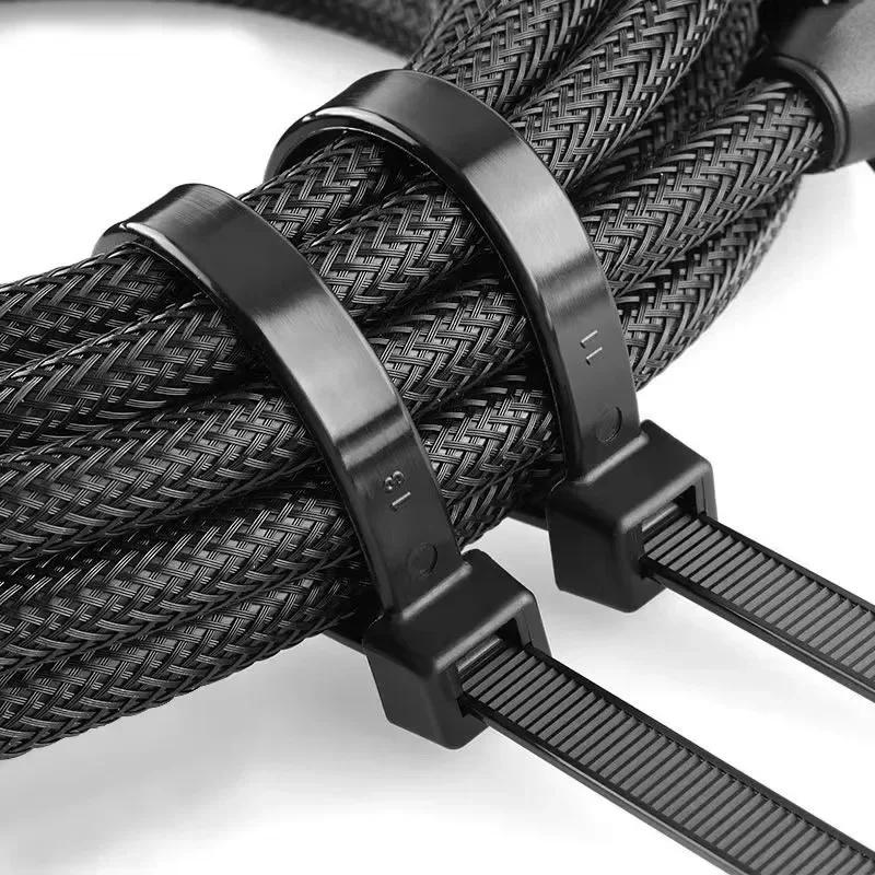 Nylon Zip Ties Self-locking Plastic Ropes Reusable Fasteners Loops Home Hardware Storage Devices Zip Ties Binding Ropes