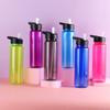 750ml Sport Leakproof with Straw Food Degree Plastic Clear Water Bottles Drinking Cup