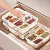 Spice Packaging Storage Box, Portable, Sealed Preservation Box, Kitchen Seasoning Box, Transparent, with Lid, Dried Fruit Storage Box