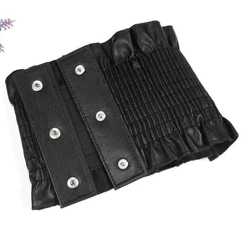 Ultra-wide Shirt Girdle Ladies Simple Wild Lace Elastic Dress Decorative Belt Black and Red Wild Accessories Tide.