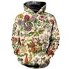 Fashion Mens Womens Hoodie 3D PrintTropical Flowers Hoody Sweatshirt Casual Tracksuit