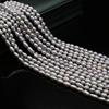 1String Elegant Luxury Rice Shape Grey Artificial Pearl Beads for Jewelry Making Christmas Valentine's Day Gift, DIY Romantic Love Wedding Party Craft