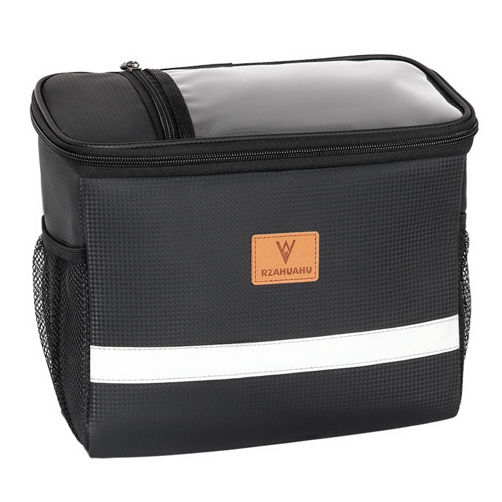 8 л велосипедная термосумка большой емкости с сенсорным экраном передняя сумка для хранения велосипеда водонепроницаемая со светоотражающей полосой для горного шоссейного велосипеда