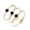 Rose Gold Color Four-leaf Clover Bracelet Ladies Bracelet Jewelry Accessories