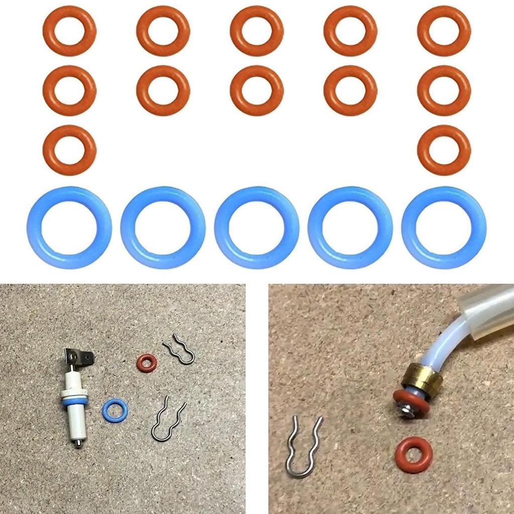 Набор уплотнительных колец 17 шт./компл. для эспрессо-машин BES900 BES920 BES980 BES990, включает 5 шт. синих больших, 12 шт. красных маленьких