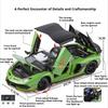 1:24 SVJ63 SCV12 Модель Суперкара Игрушка Изысканный Салон Металлический Кузов Резиновые Шины Модели Транспортных Средств Миниатюрные Игрушки Коллекционный Предмет