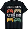 My Perfect Day Video Games T-shirt Funny Cool Gamer Tee Gift Classic T-shirt