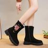 Print Platform Ankle Women Boots Suede Shoes Winter 2025 Brand Gladiator Casual Shoes Trend New Non Slip Pumps Snow Botas Mujer