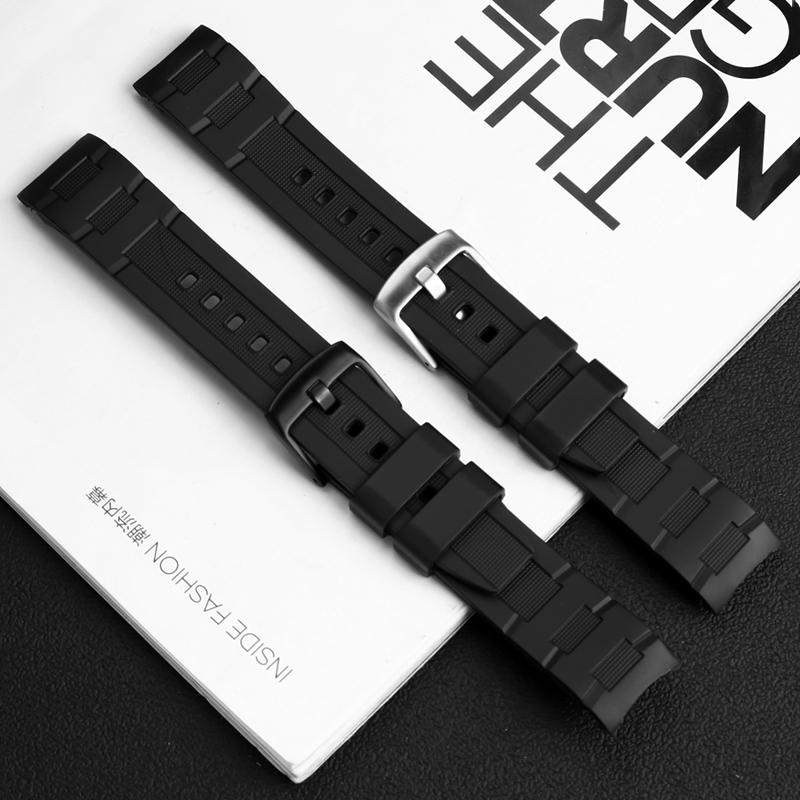 Силиконовый ремешок для часов EFR-303 22 мм Для Casio 5468 EDIFICE EFR-304 EFR-516PB EFR-516 Водонепроницаемый спортивный ремешок