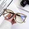 Large Frame Black Frame Glasses Myopic Women Can Be Equipped With Degrees Of Anti-Blue Light To Show The Face Small Plain Artifact Eye Frame Male Tide