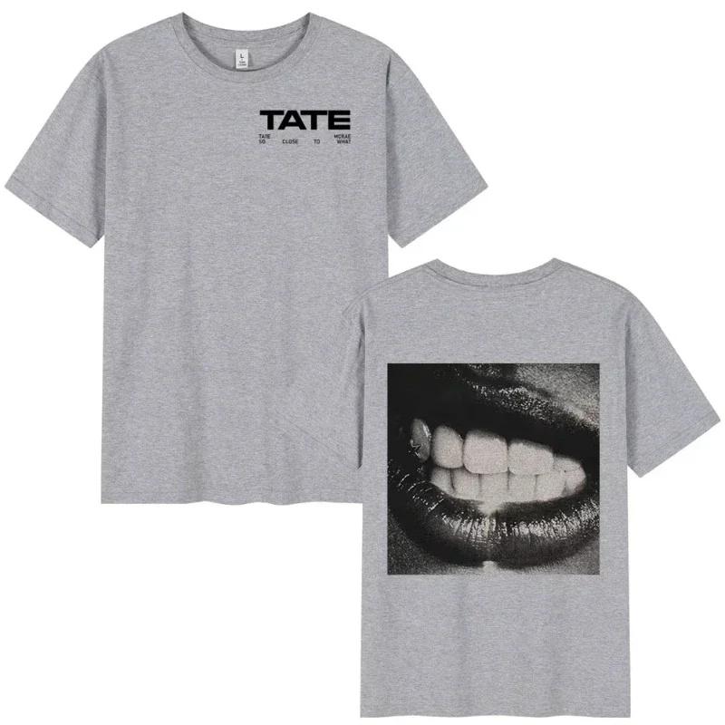 Тейт МакРей Так Близко к Чему 2025 Новый Альбом Мерч Футболка Мужчины Женщины Хлопок Высокого Качества Футболки с Коротким Рукавом Футболка Харадзюку