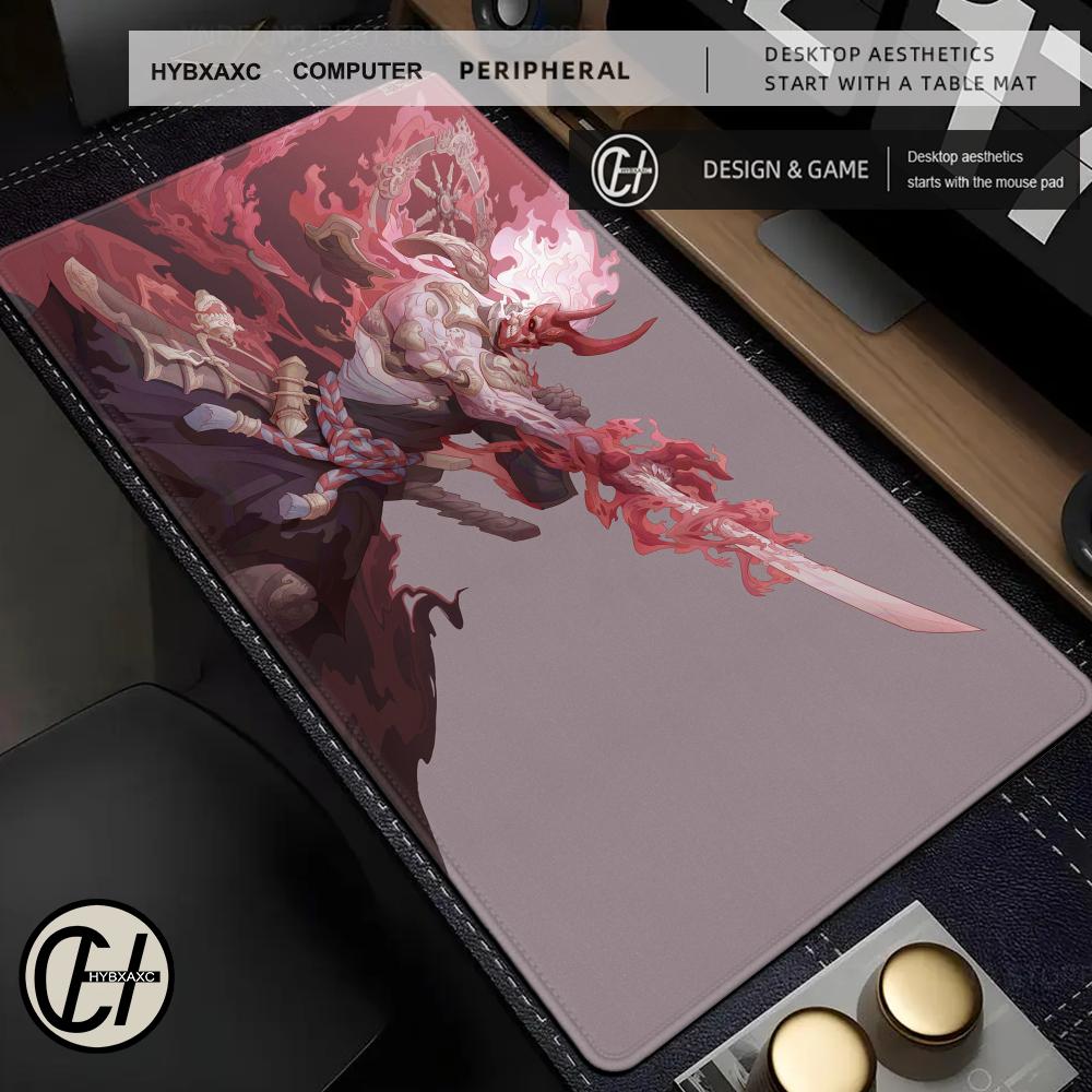Gamer Mousepad HD Print Table Mat Anime Mouse Mat Game Professional Large Non-Slip Mouse Pad XXL Locking Edge Desk Pad