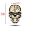 3D Car Sticker Premium Warrior Metal Car Side Fender Rear Trunk Skull Emblem Badge Decal for Any Vehicle Truck Car Motorcycle RV