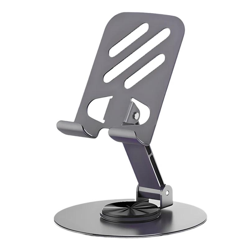 360 металлический стол держатель мобильного телефона подставка складной настольный кронштейн крепление для iPhone iPad Samsung Galaxy планшет Oppo Honor Redmi Note 13 12 11 Pro