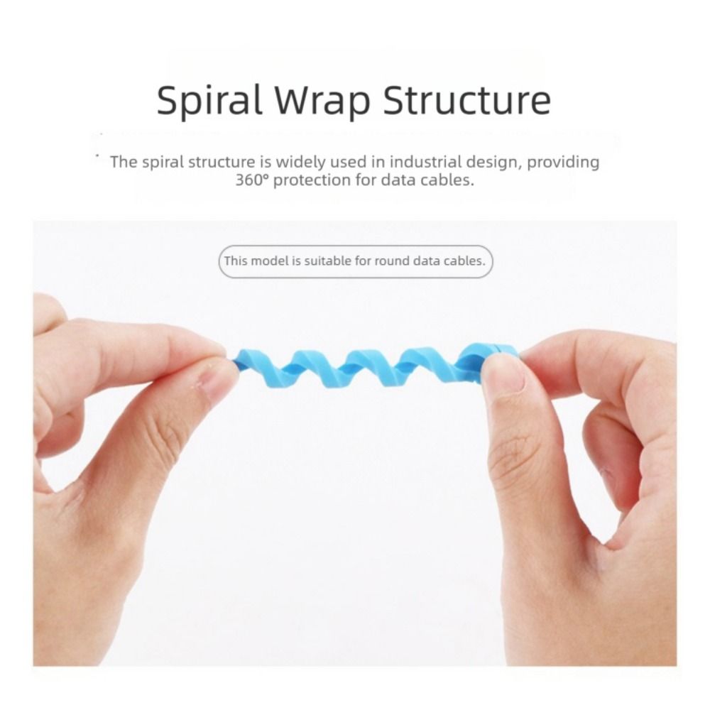 Anti Break Spiral Cable Winder Multi-Color Charge Cable Sleeve For Earphone Wire