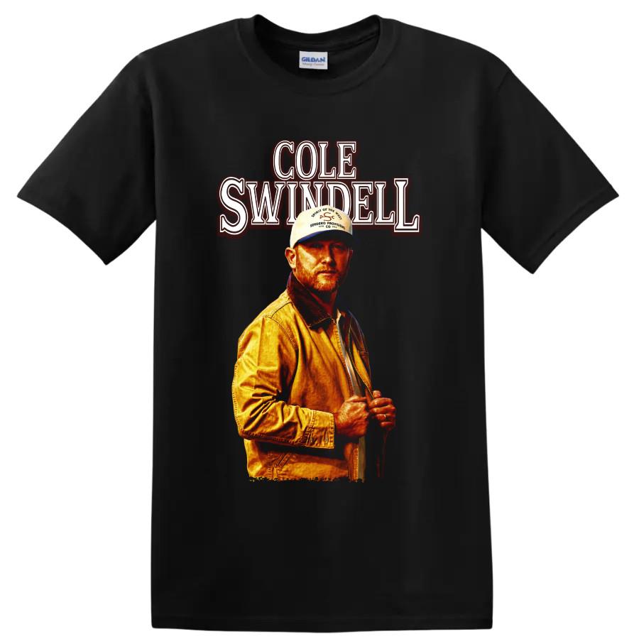 Cole Swindell Country Singer Portrait T Shirt Concert Music Fan Graphic Art Tee