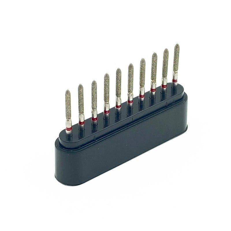 10 шт./компл., стоматологические алмазные боры, сверла для высокоскоростного наконечника, стоматологические высокоскоростные боры, инструмент для полировки стоматолога