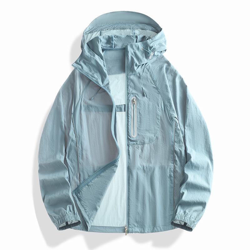 Легкая дышащая, приятная для кожи солнцезащитная куртка с защитой от ультрафиолета UPF50 для мужчин. Одежда для защиты от солнца.