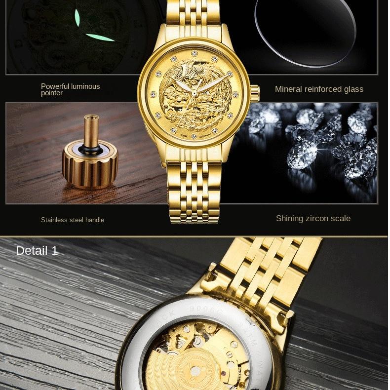 Часы TEVISE Автоматические механические часы Женские часы Водонепроницаемые часы для пар