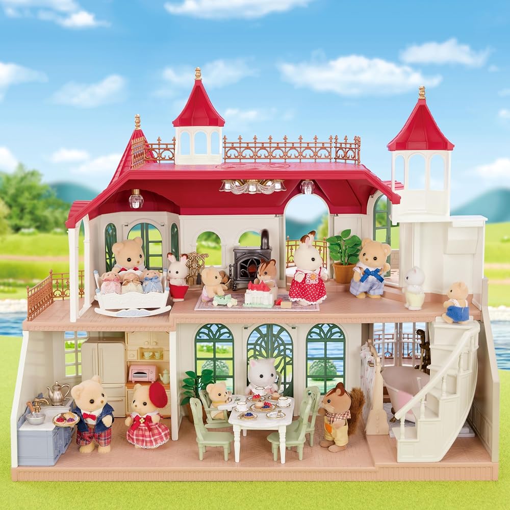 EPOCH Sylvanian Families Sparkling Waterside Red Roof House