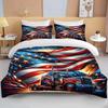 Комплект постельного белья Great American Truck Eagle из 3 предметов, 10 размеров: одеяло, покрывало, комплект для двуспальной и большой кровати, для детей и мальчиков, домашний текстиль, подарок.