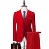 2024 Men's Slim Fit Korean Style Wedding Tuxedo - Two-Button Business Casual Suit Set