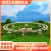 DIY Track Small Train Wooden 3D Three-Dimensional Puzzle Puzzle Decompression Assembled Toys Creative Crafts Ornaments