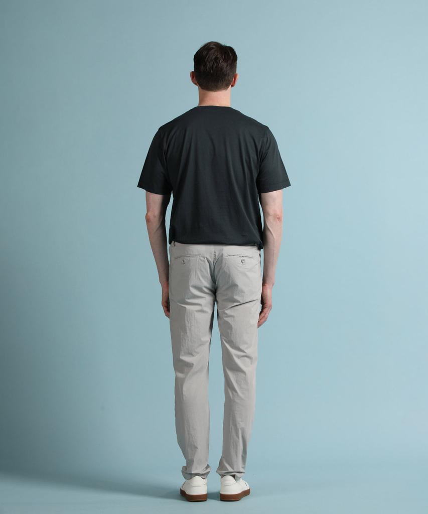 PANICALE Charcoal Basic Round Short Sleeve T-Shirt