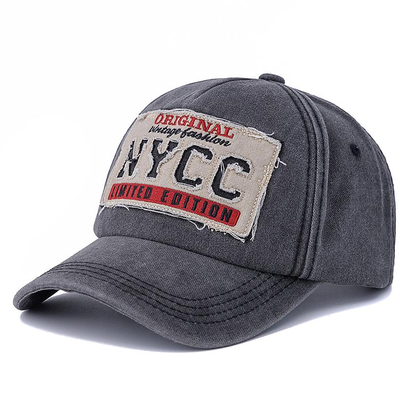 Новая унисекс стираный хлопок винтажная бейсболка NYCC вышитые буквы уличный спорт папа кепка для мужчин и женщин