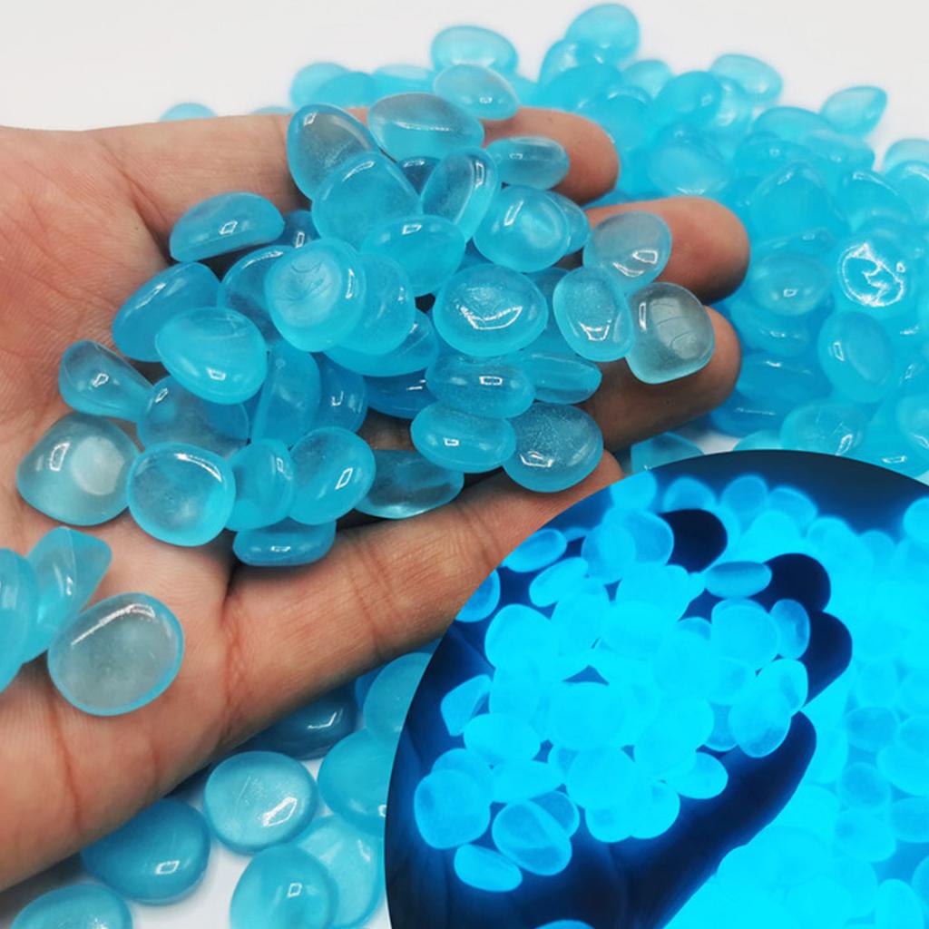 300 шт./пакет, светящиеся камни для сада и двора, светящиеся в темноте, украшения для аквариума, натуральные кристаллы, камни