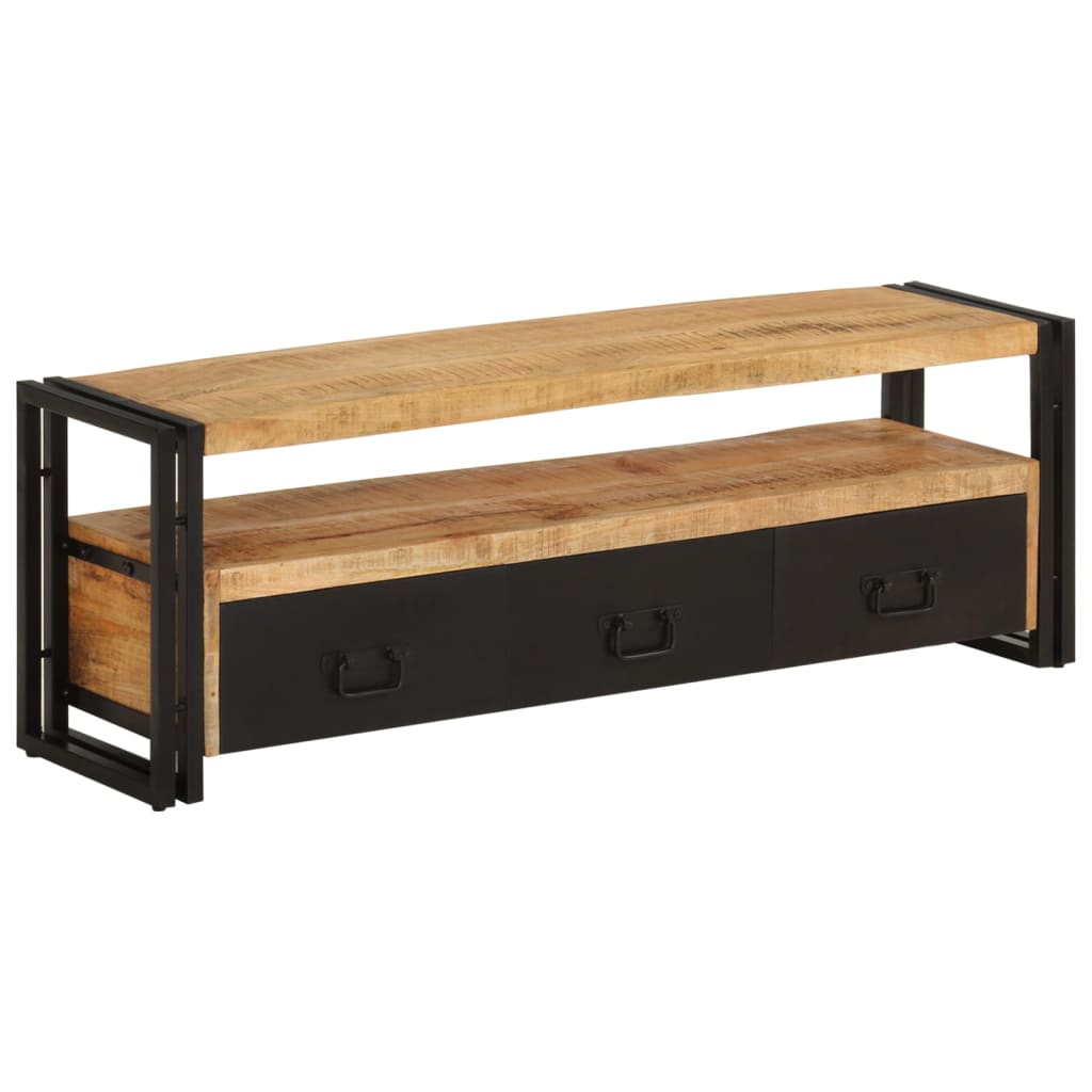 TV Stand 120 x 30 x 40 cm Solid Mango Wood