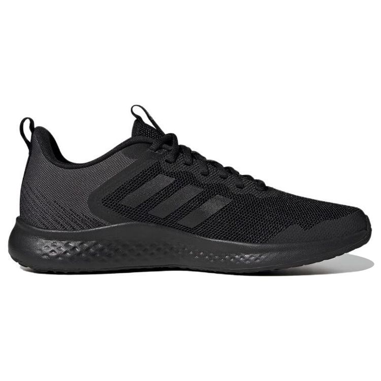Adidas Fluidstreet Comfortable Versatile Fabric Mesh Cushioning Non-Slip Wear-Resistant Low-Top Casual Running Shoes Men Sneaker Black Gray IF8651