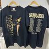 Soundgarden Тур 2014 Хлопок Черный Унисекс Подарок Полный Размер S-4XL Унисекс Футболка