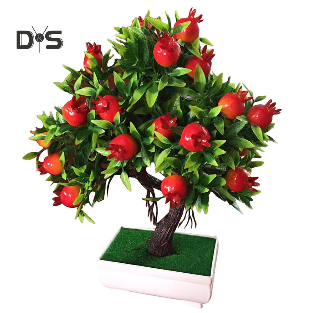 Цветущий букет, искусственное дерево, фруктовое растение, бонсай, сценический сад, декор для свадебной вечеринки