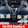 Для BYD Seal U Sealion 6 Song Plus 2024 2025 Антипинающие грязезащитные коврики Чехол Кожаный Защитный чехол спинки сиденья Сумка для хранения Аксессуары
