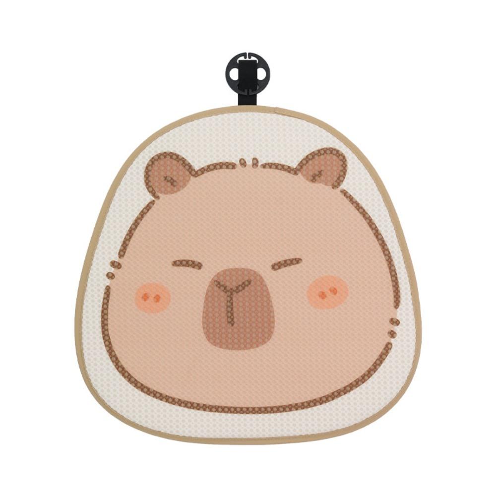 Защитная накладка Летняя автомобильная мультяшная подушка Дышащая подушка на автомобильное сиденье Капибара Декорация