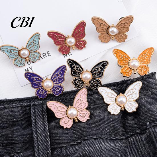 Skirt Fashion Accessory Pin Waist Tightener Butterfly Pins, No-Sew Pants Tighteners, Removable Safety for Low Slit Dress Pins Loose Jeans Skirts