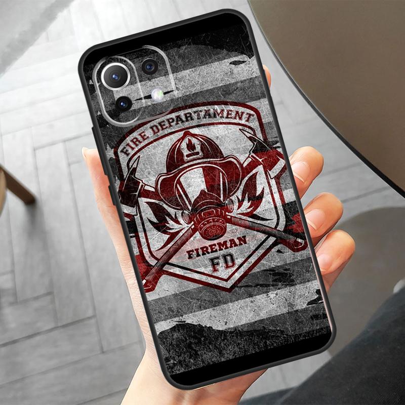 Firefighter Heroes Fireman Case For Xiaomi 14 Ultra 11T 12T 13T Pro 12 13 Lite POCO F6 Pro M6 X3 X5 X6 M5s F3 F5 Cover