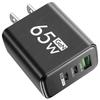 65 Вт GaN USB зарядное устройство для телефона Type C быстрая зарядка 3 порта телефонный адаптер для iPhone 15 Samsung Xiaomi EU/US вилка настенное зарядное устройство