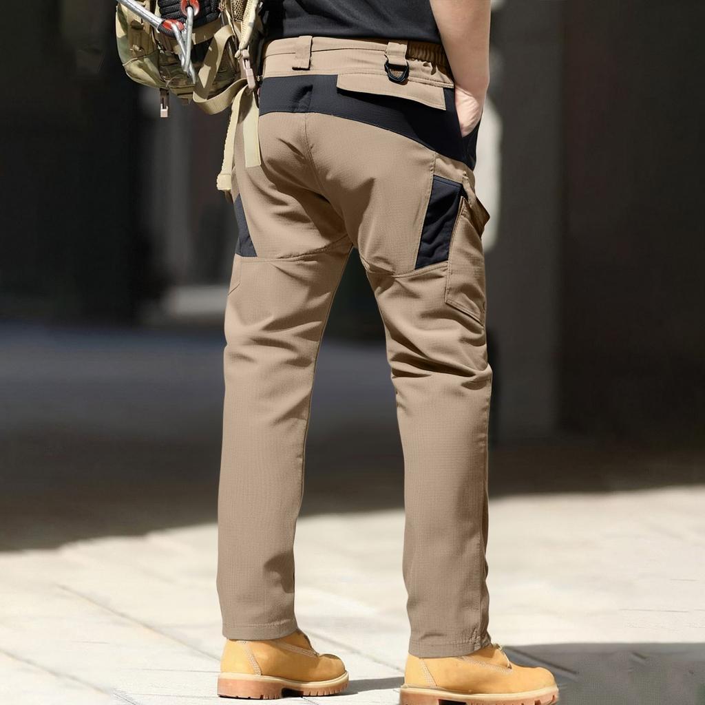 Мужские рабочие брюки для улицы, работы, рыбалки, кемпинга, водонепроницаемые, износостойкие, многокарманные (Ремень в комплект не входит)