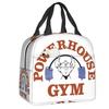 Powerhouse Gym Logo термоизолированная сумка для ланча для женщин, бодибилдинга, фитнеса, портативный контейнер для ланча, дорожная коробка для хранения еды