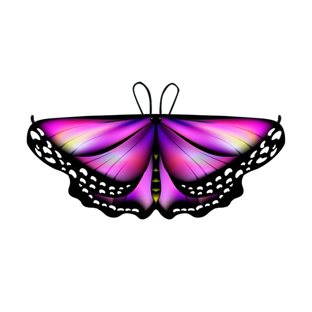 Colorful Butterfly Wings Costume Cosplay Costume Fancy Dress Fairy Shawl DIY Decorations Pixie Cloak Christmas Halloween