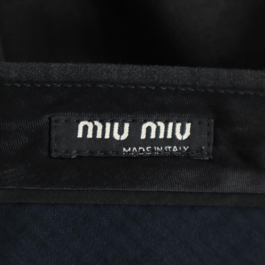 MIUMIU Made In Italy Slacks Shorts 46 Charcoal Gray Women Used